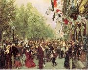 Adolph von Menzel William I Departs for the Front, July 31, 1870 Sweden oil painting reproduction